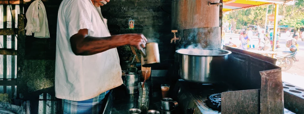 small tea stall